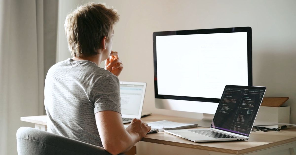 Man Using Computer 4k Man Using a Laptop Free Stock Video Footage, Royalty-Free 4K & HD Video ...