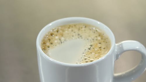 Close-Up View of a Coffee in a Cup