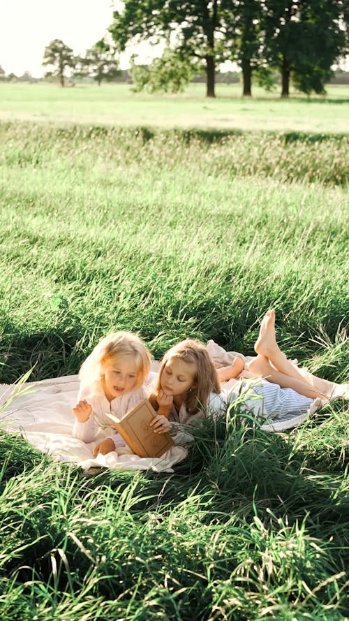 Kids Chilling on the Outdoors