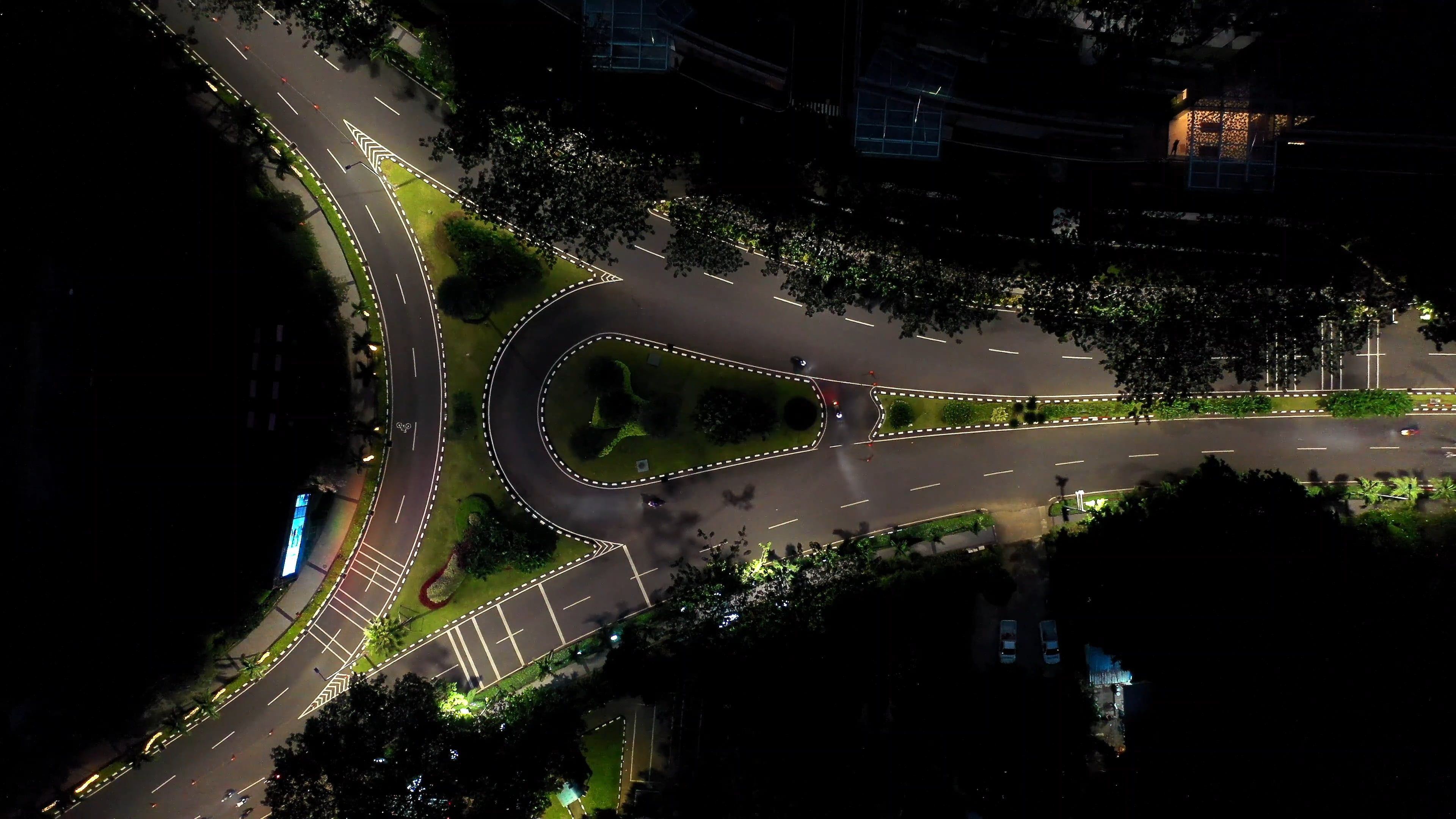 Top View of Vehicles Traveling on Highway During Nighttime · Free Stock ...