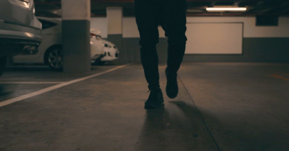 Ground Level Shot of a Person Walking Free Stock Video Footage, Royalty ...