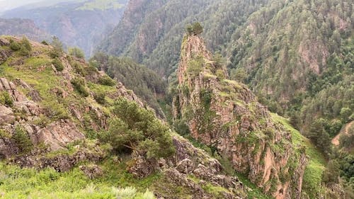 A Breathtaking View of a Mountainside