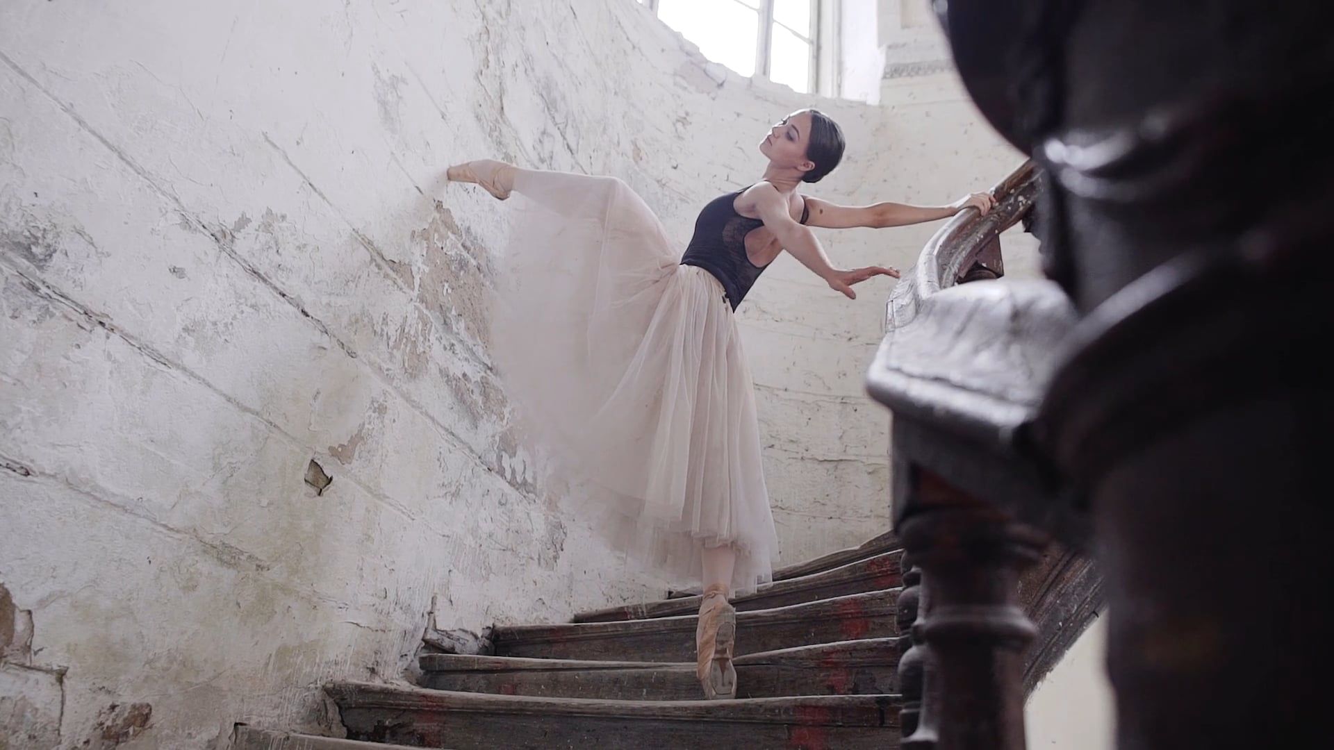 Ballerina Dancing on the Stair Free Stock Video Footage, Royalty-Free ...