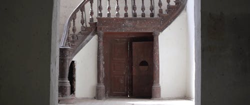 Stairs Inside the Old Building