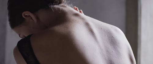 Close-Up Video of a Woman's Back