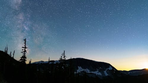 Time Lapse Footage of  a Starry Night