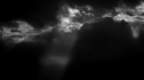 Dark Clouds With Ray Of Light