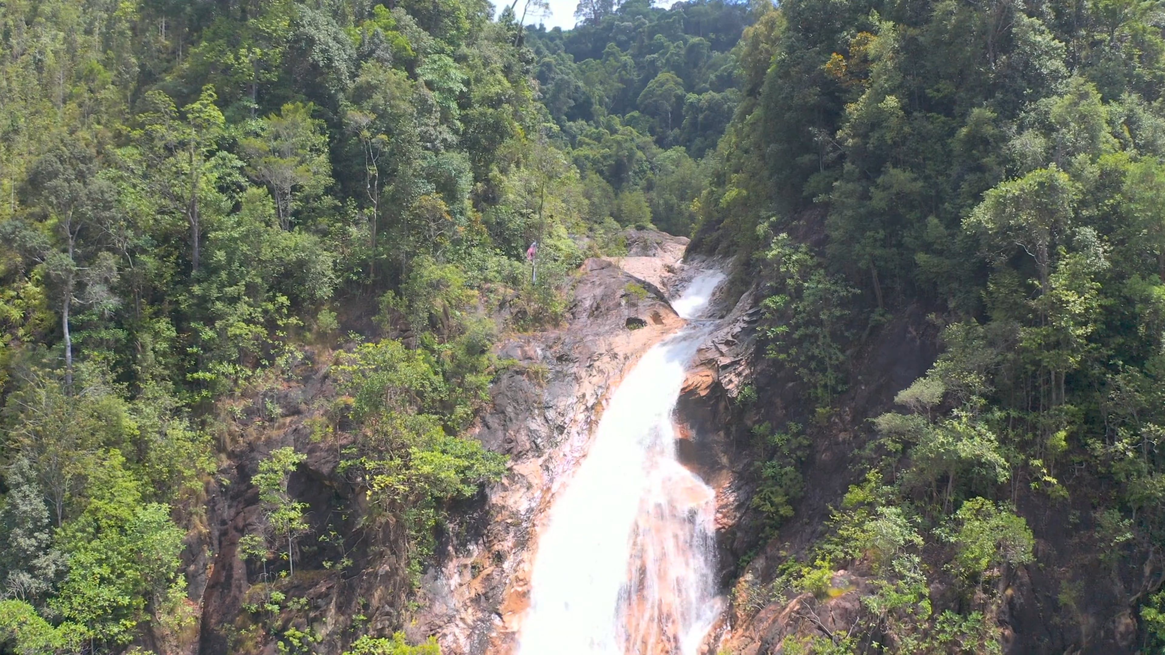 Drone Footage of a Waterfalls in Malaysia Free Stock Video Footage ...