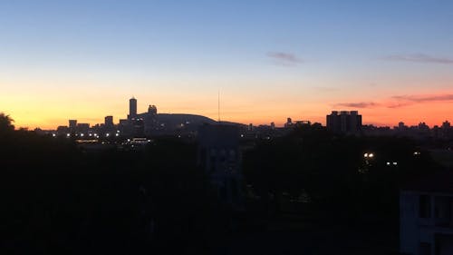 Airplane Taking Off During Sunset