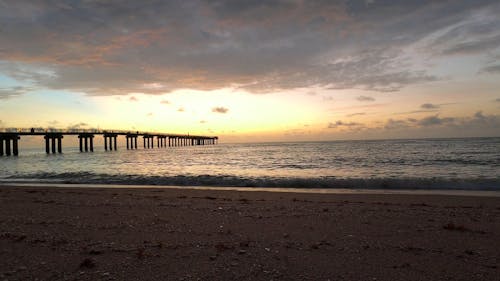 Time Lapse Footage a Sunrise at the Beach