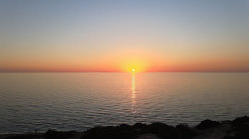 Drone Footage of Beautiful Scenery During Golden Hour