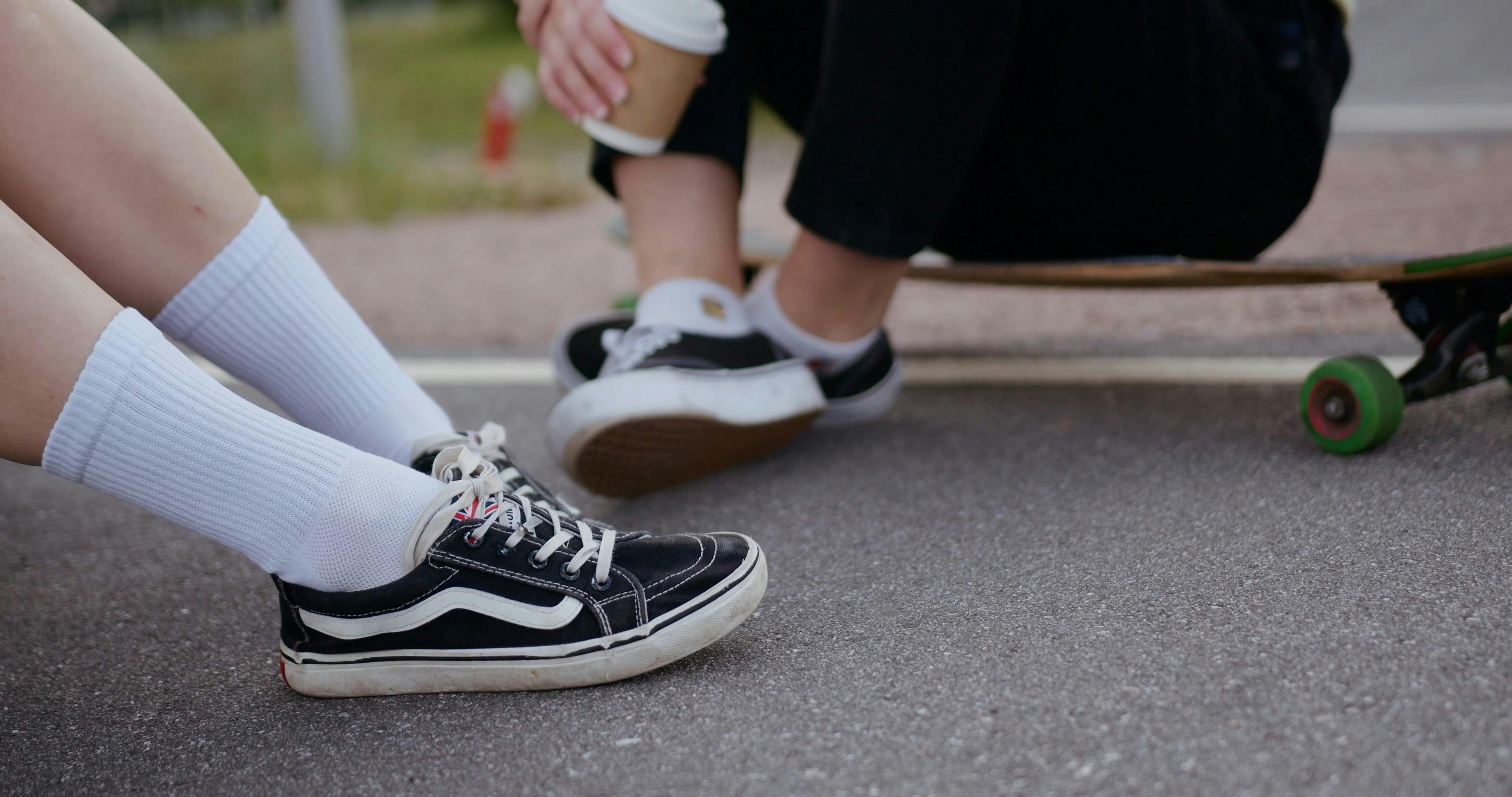Sitting on Skateboards \u00b7 Free Stock Video