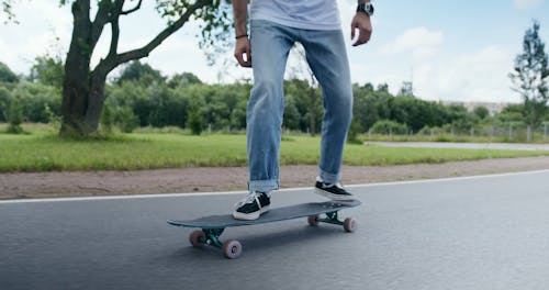 Man Doing a Skateboard Trick