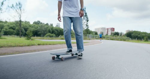 Man Doing a Skateboard Trick