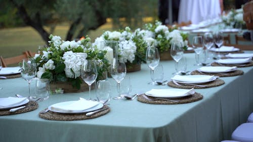 Table Setup for Celebration 