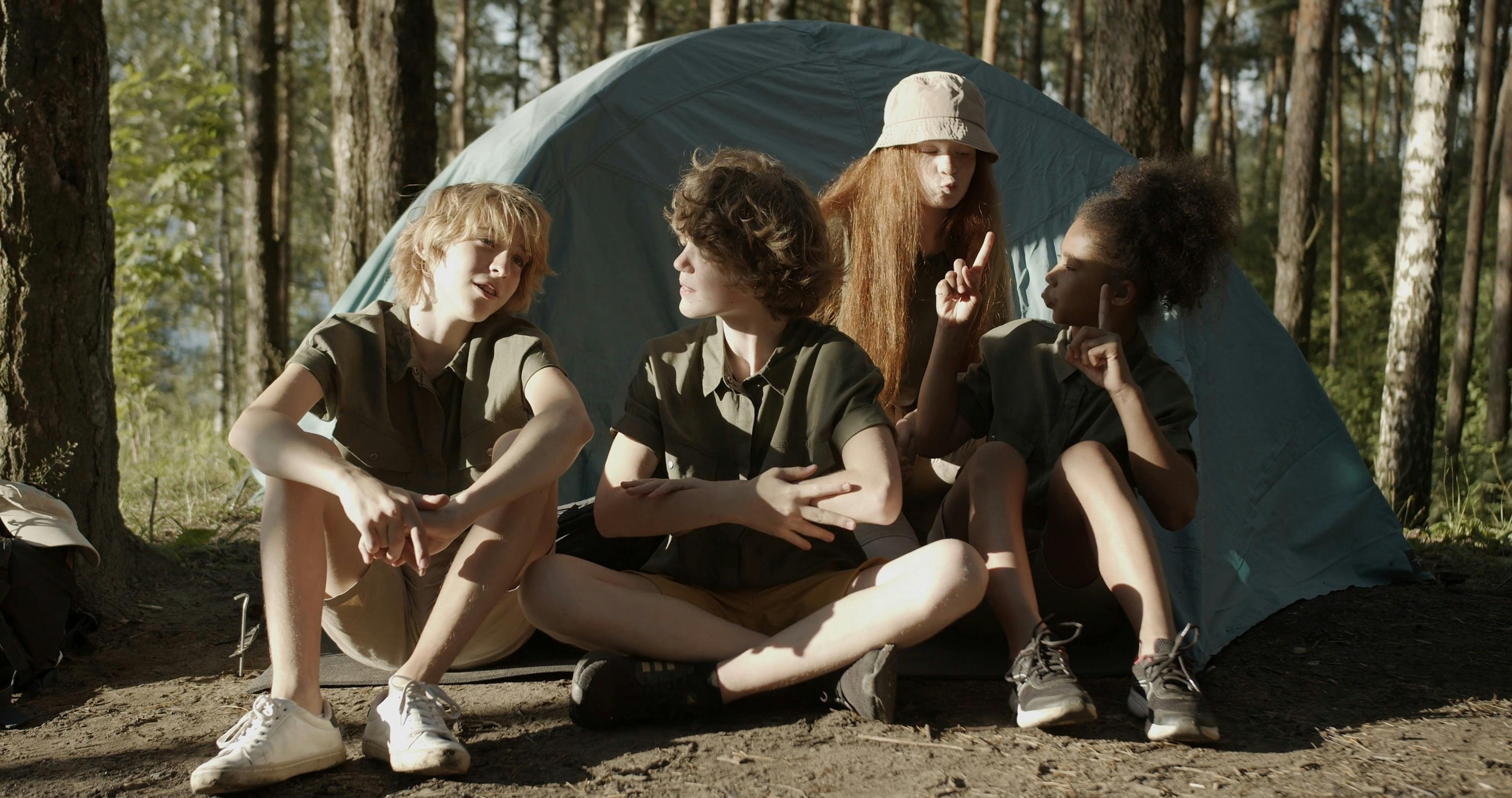 Men Camping in the Woods · Free Stock Video