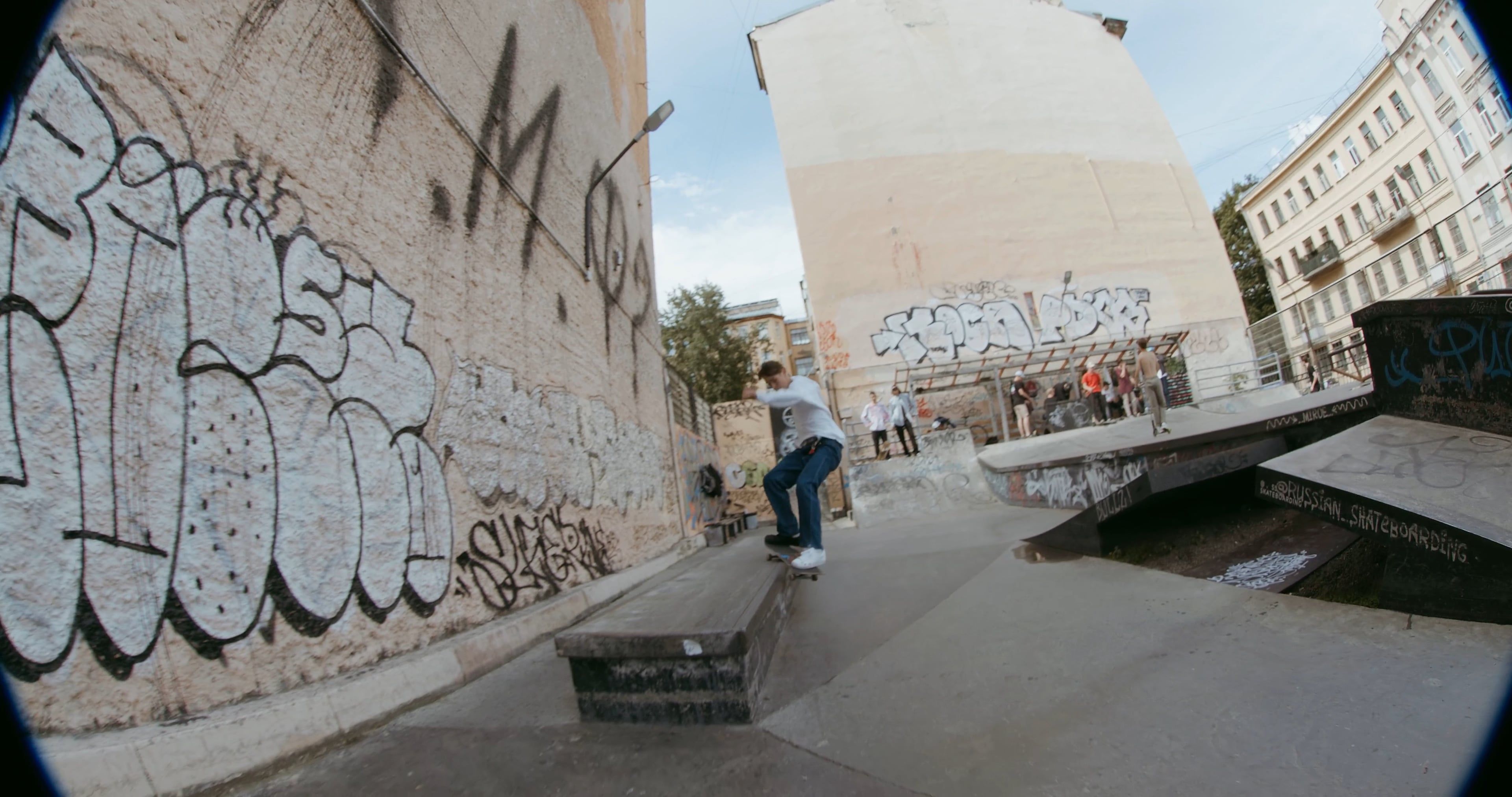man-practicing-skateboard-trick-free-stock-video