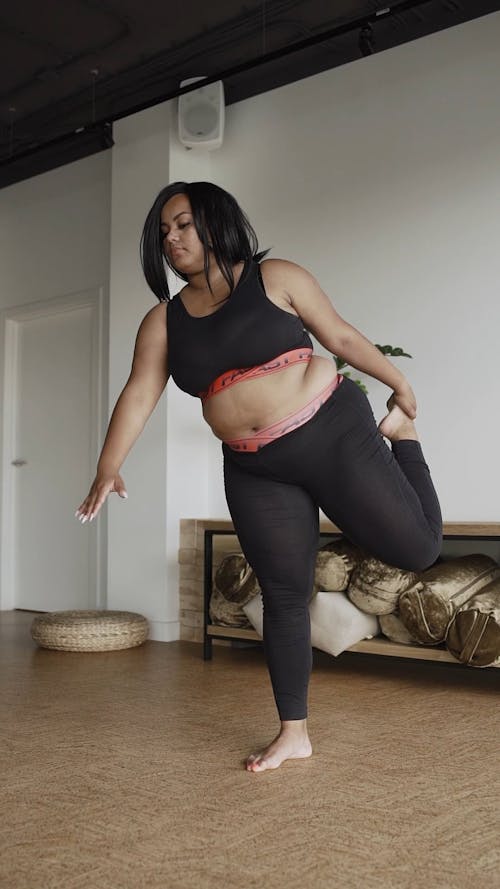 A Woman Doing Yoga