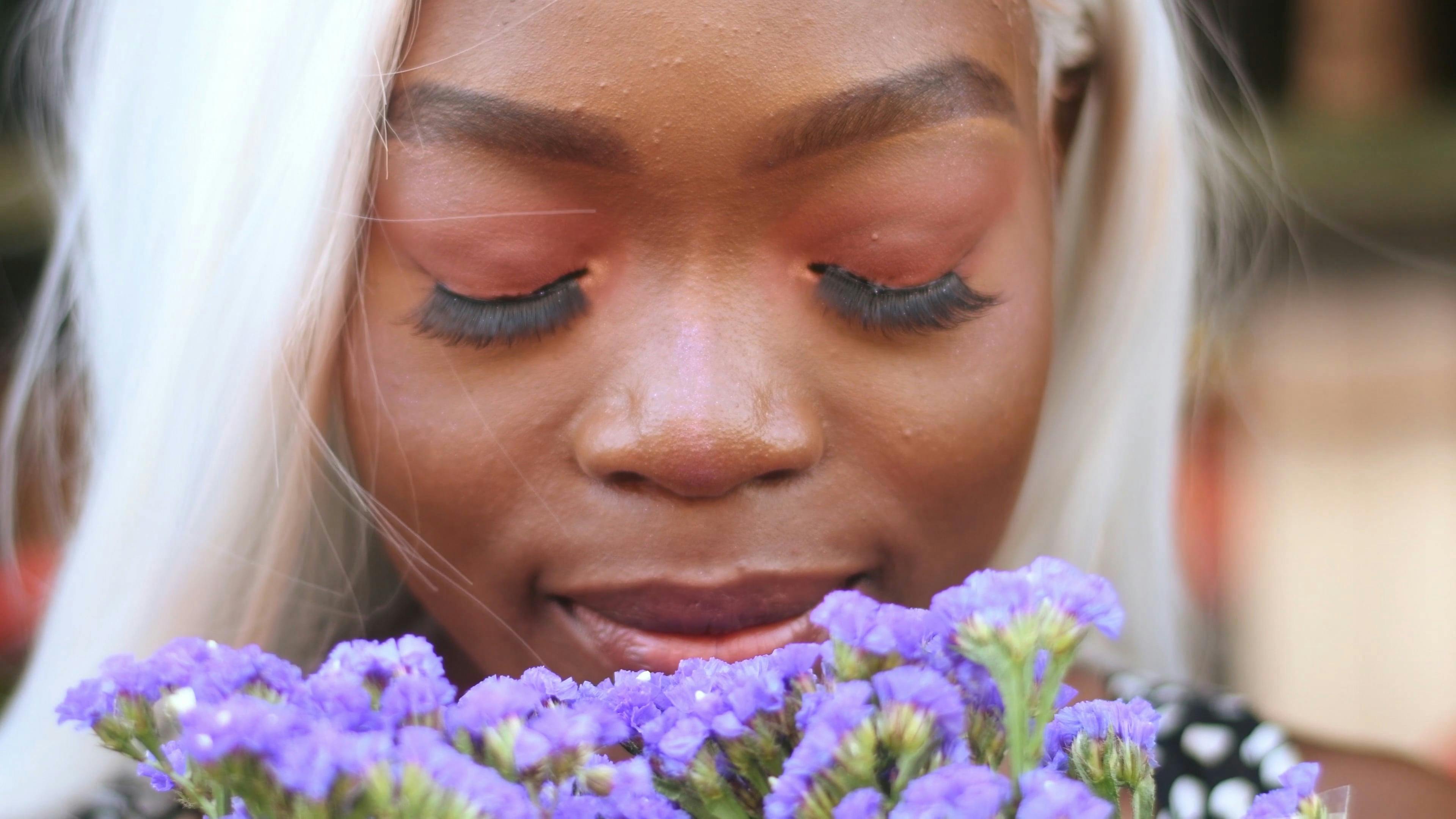 Smelling Purple Flowers Videos, Download The BEST Free 4k Stock Video