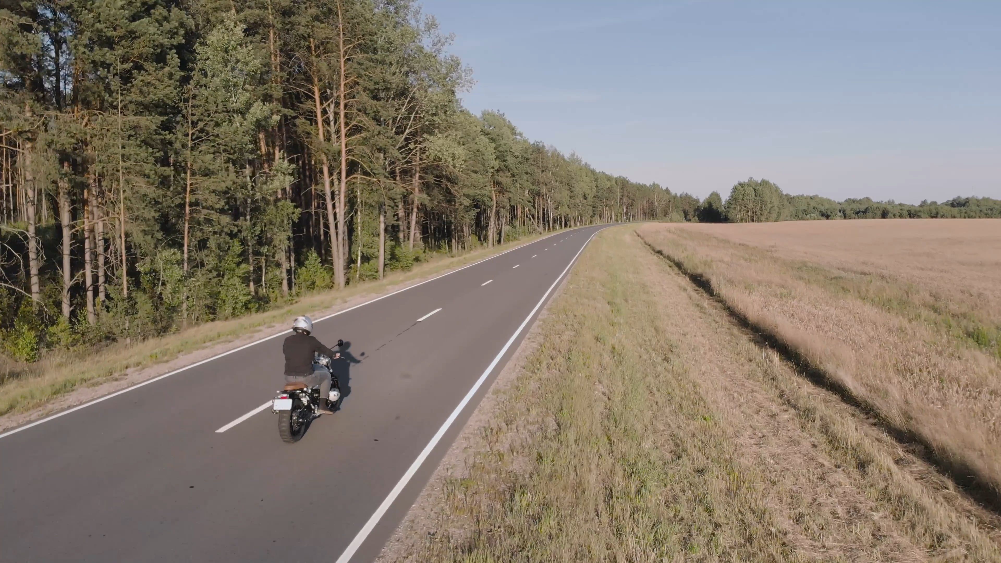 Drone Shot of Motorcycle Riding Free Stock Video Footage, Royalty-Free ...