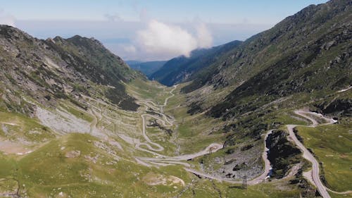 Drone Footage of a Road in the Valley