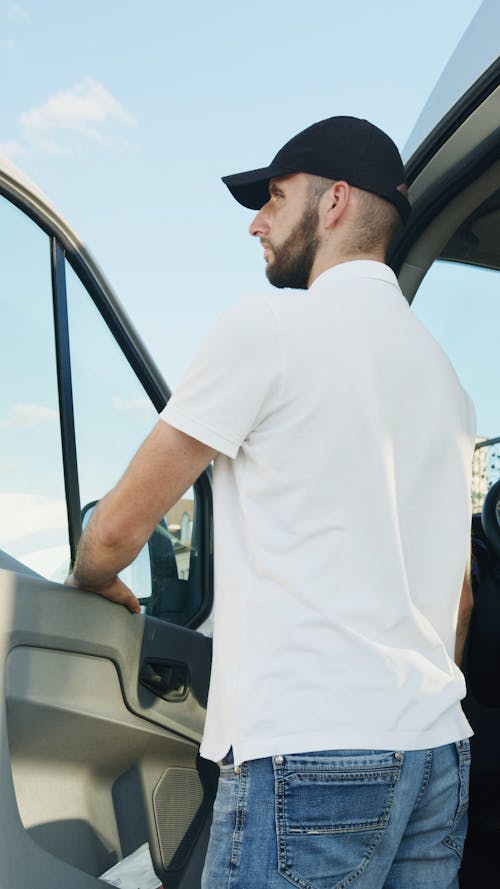 Delivery Man with his Cargo Van