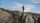 man standing on mountain