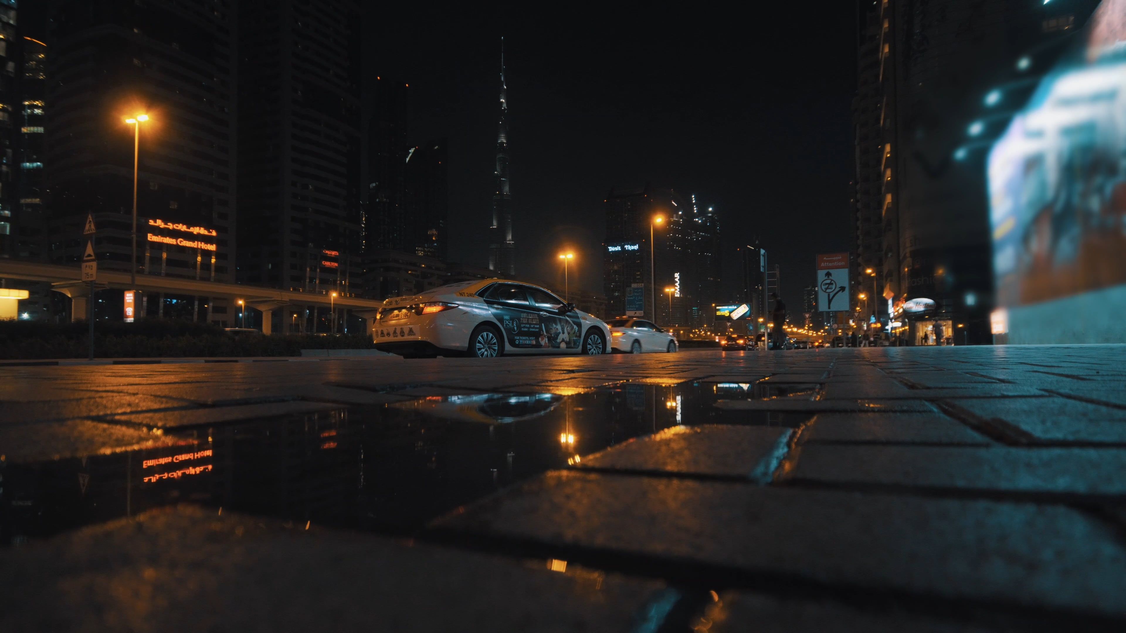 Night Video of a City Street Free Stock Video Footage, Royalty-Free 4K ...