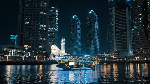 Passing Motorboat at City Bay