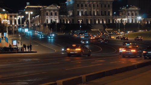 Time Lapse Video of City Traffic at Night