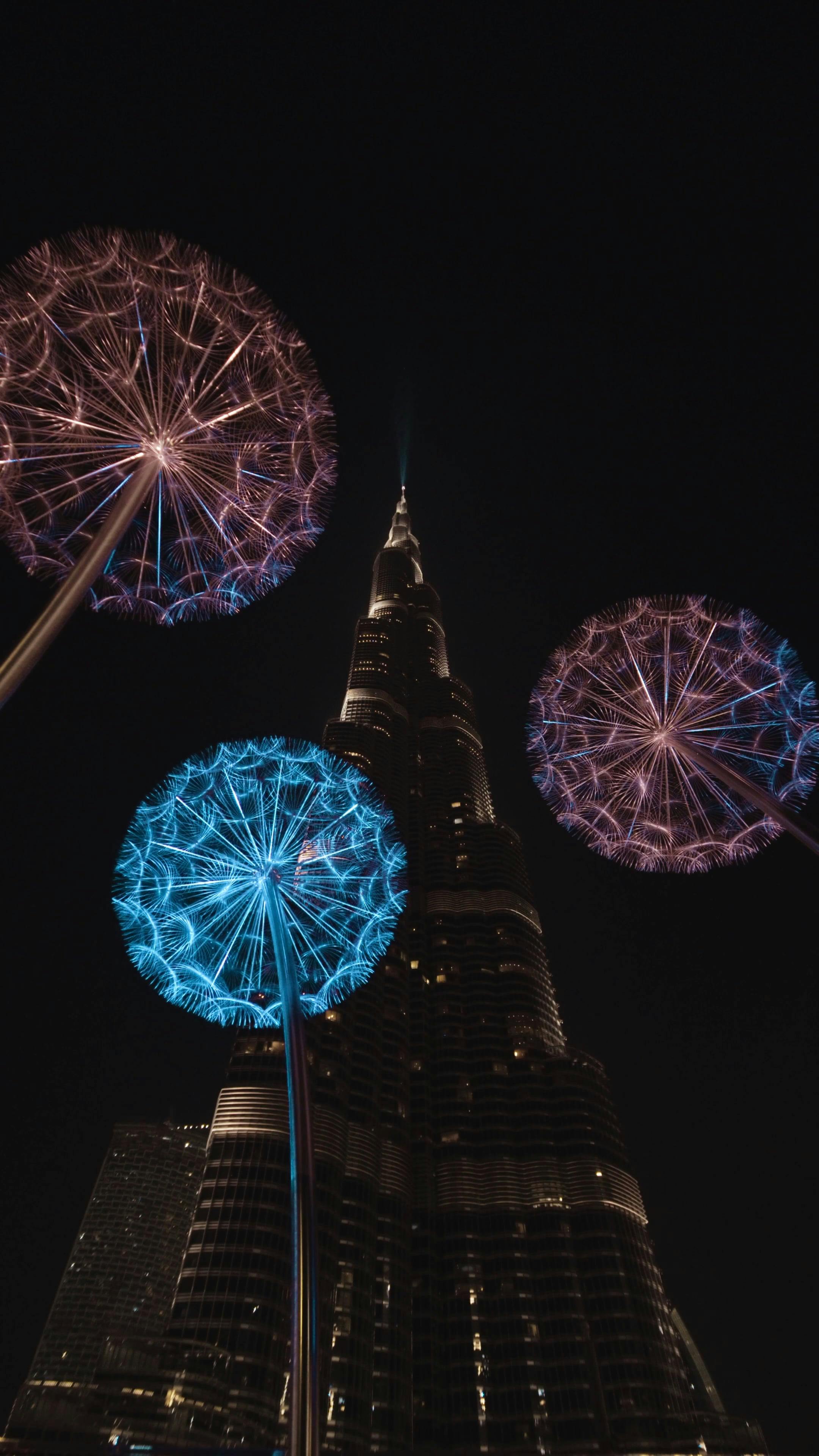 Flashing Street Lights Near A Tall Building Free Stock Video Footage