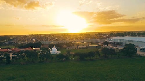 Drone View of a Church