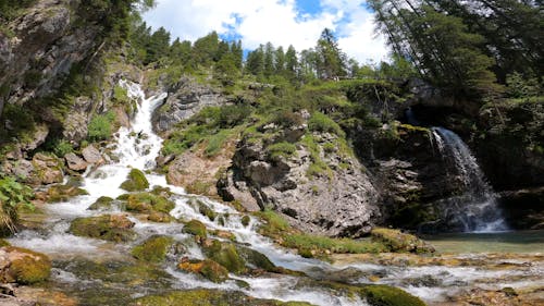 Flowing Water on the Waterfalls