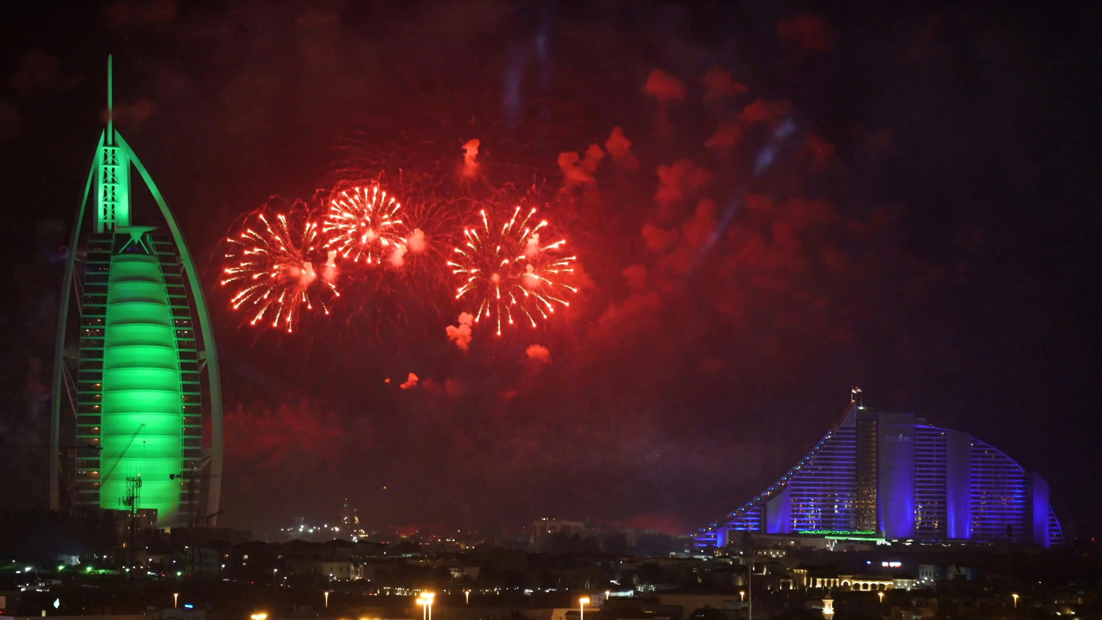 dubai largest fireworks display