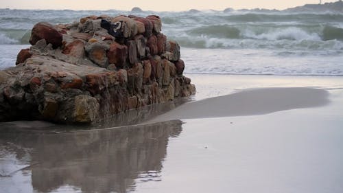 Ruin Wall at the Shore