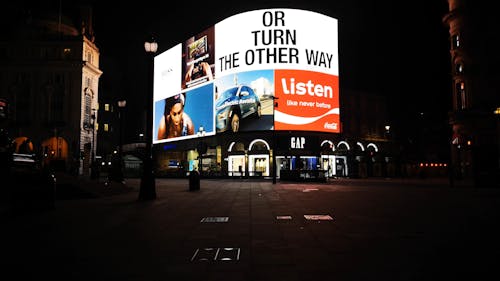 The Piccadilly Circus During the Night