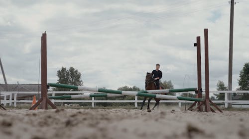 Man Riding a Horse