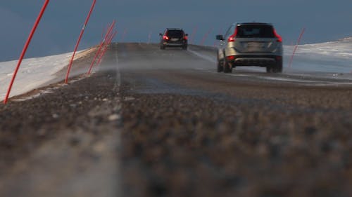 Low Angle View of Road in the Mountains