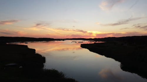 Drone Video Shot of Beautiful River