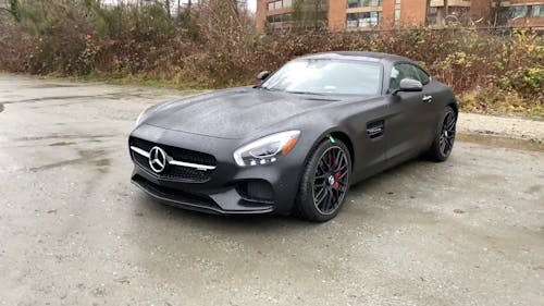 Black Car Parked Outdoors