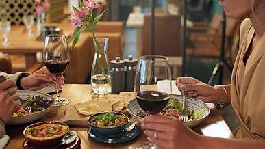 couple having a dinner date