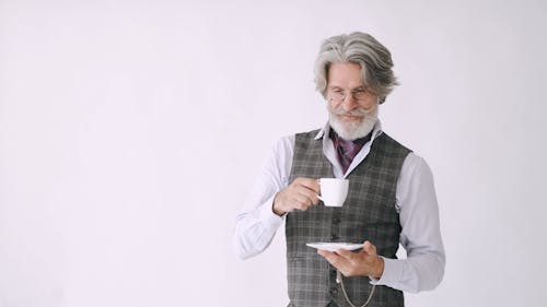 Man Drinking Coffee