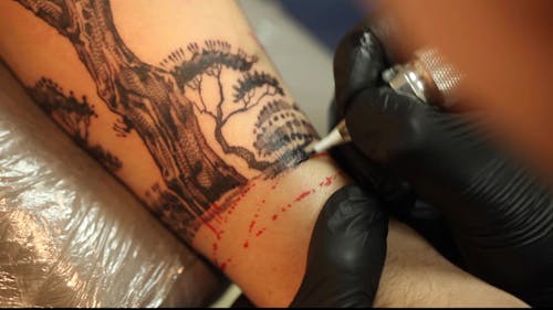 Person Getting Tattoo