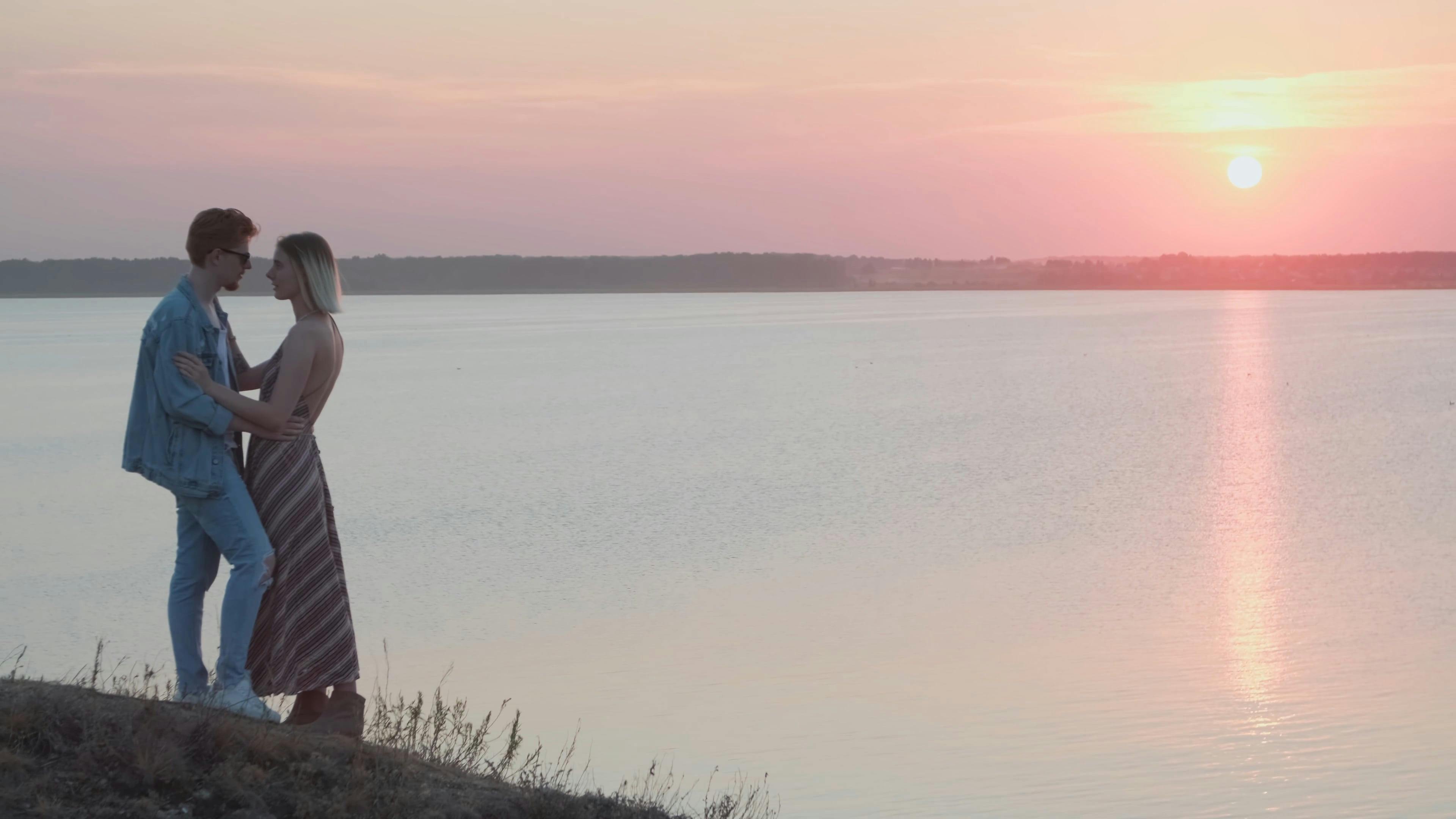 Slow Motion Video of a Romantic Couple Hugging near Beach Free Stock Video  Footage, Royalty-Free 4K & HD Video Clip