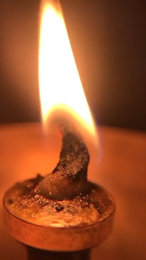 Video of a Burning Flame