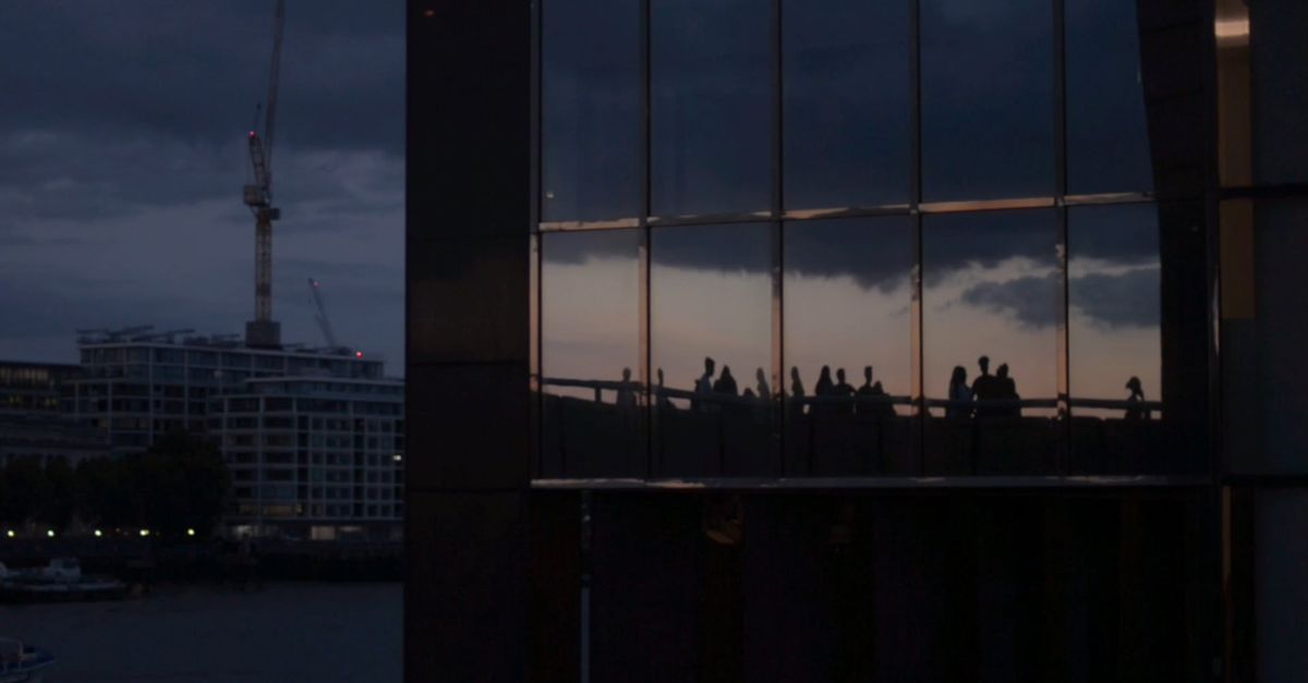A Reflection of People in the Glass Free Stock Video Footage, Royalty ...