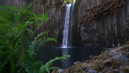 Breathtaking View of a Natural Waterfall