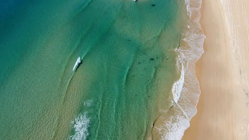 Drone Shot of Beautiful Rainbow Beach Queensland 
