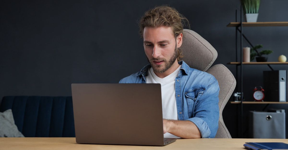 Man Using Computer 4k A Man Celebrating while Using His Laptop Free Stock Video Footage ...