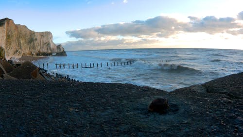 Big Waves Crashing The Shore